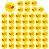 20-300pcs Baby Bath Toys Swimming Pool Bathing Ducks Water Game Float Squeaky Sound Rubber Ducks Toys for Children Gifts 1
