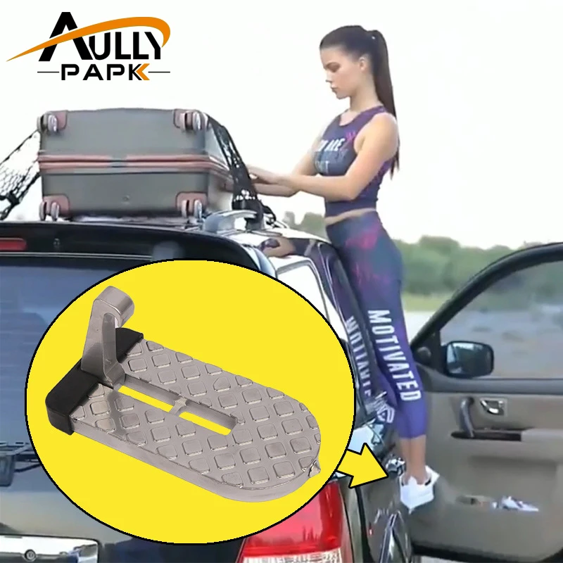 Universal Tire Step Protable Folding Suv Mpv Car Stairs Tyre Mount Steps  Ladder For Vehicle Roof Racks Bike Luggage Car Travel - Nerf Bars & Running  Boards - AliExpress