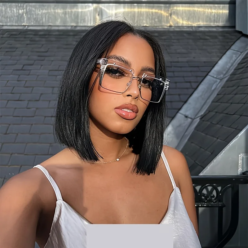 13&times;4&times;1 T part lace human hair wigs for women short straight human hair wigs 10-14inch 150% density bob natural color wig