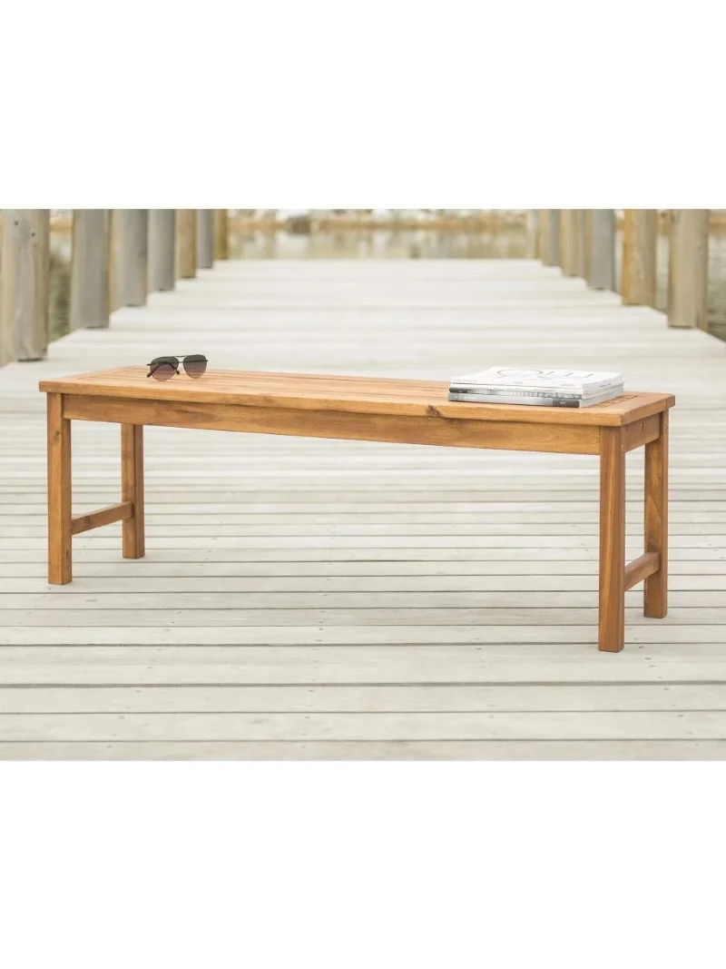 

Manor Park Outdoor Raised Acacia Wood Bench - Brown
