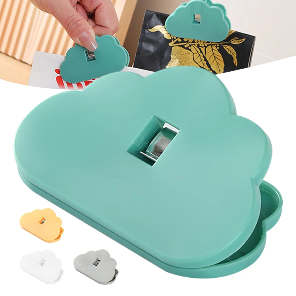 

Newest Cute Cloud-Shaped Food Bag Sealing Clip Multipurpose Air Tight Snack Bag Clamp Kitchen Gadget Candy Bag Sealing Clip