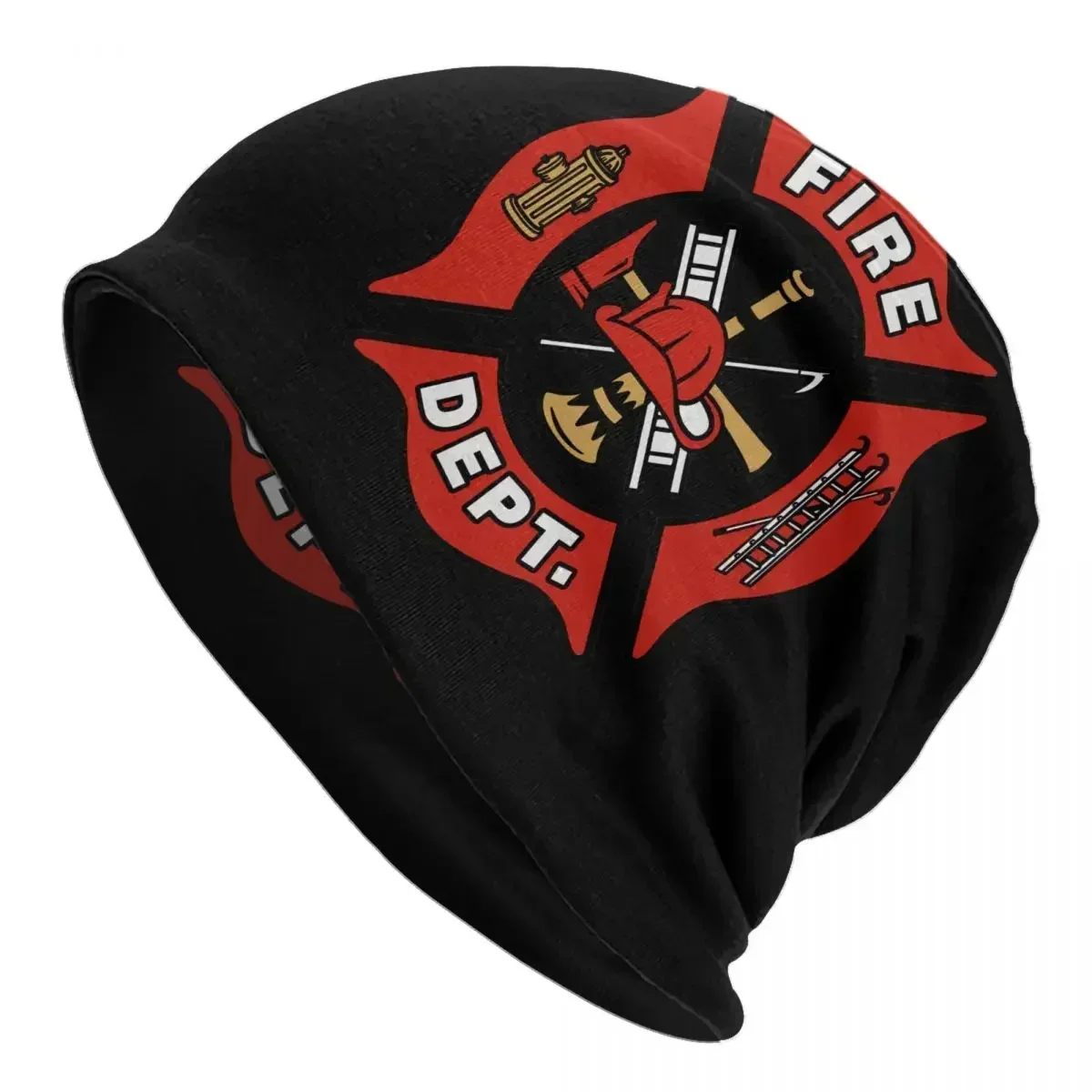 

Unisex Winter Warm Bonnet Femme Knitting Hats Cool Firefighter Fires Rescue Beanie Cap Outdoor Ski Beanies Caps For Men Women