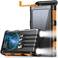 Mobile Power Bank Wireless Charger, 45800mAh, 15W Fast Charging Mobile Power Bank, 7 Outputs and 4 Inputs,Solar Portable Charger 1