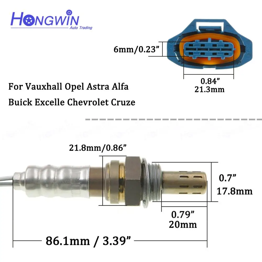 Sonda sensore di ossigeno lambda per TOYOTA | CSL2067, CSL2068, CSL2070
