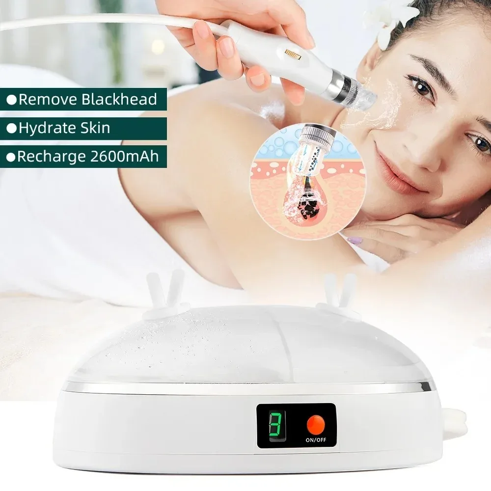 New Facial Blackhead Remover Pore Vacuum Cleaner USB Rechargeable Oxygen Facial Machine Cleaning Jet for Home and Beauty Salon 2