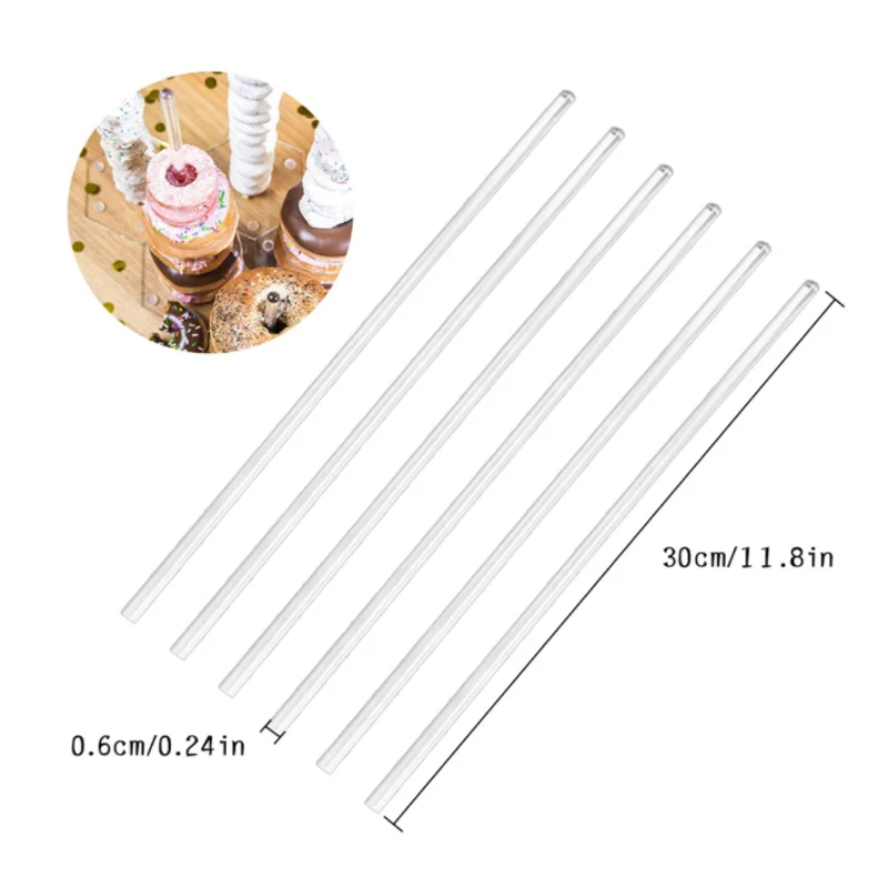 Acrylic Rod 1/5/10pcs Acrylic Rods Clear Transparent Plexilgass Organics Grass Rods DIY Architectural Model Material Accessories Multi-size