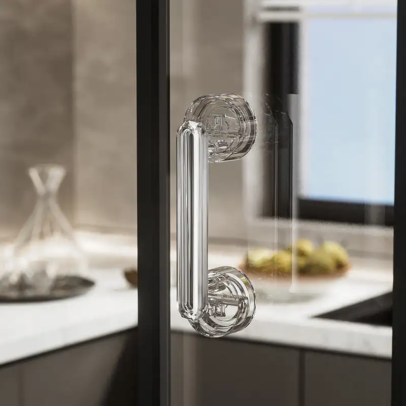 Powerful Suction Cup Glass Mirror Door Handle Doorknob Wardrobe Glass Door Window Bathroom Sliding Door Handle