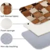 Western Patchwork Cow Fur Print Kitchen Mat Entrance Doormat Home Decor Bedroom Floor Mat Non-Slip Bath Foot Pad Home Decor 3