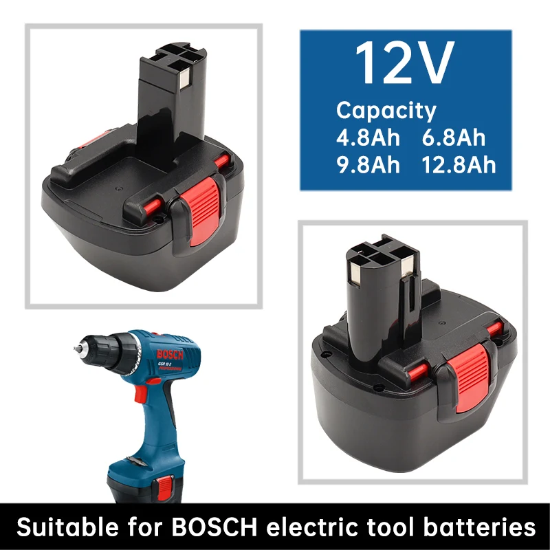 

Новинка для Bosch 12 В 12800 мАч PSR перезаряжаемая батарея 12 В Ач AHS GSB GSR 12 VE-2 BAT043 BAT045 BAT046 BAT049 BAT120 BAT139