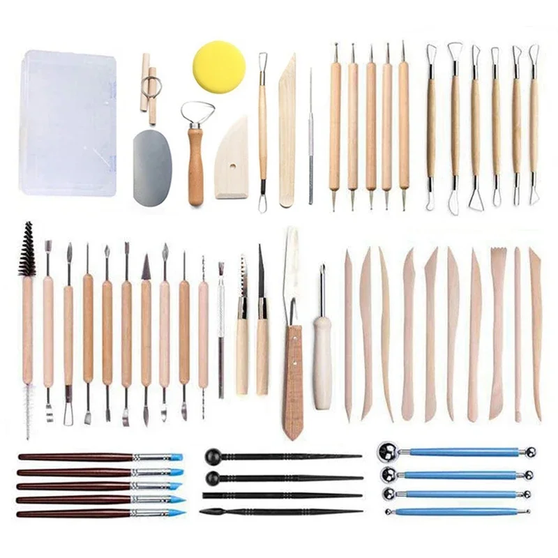 clay tools sculpting set pottery polymer ceramic tool modeling- Pottery  Tools Wooden Premium Professional 14- in- 1 And - AliExpress