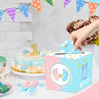 Boîte de vote pour révélation du sexe de bébé, décorations de réception-cadeau pour bébé, Invitations de fête, jeux de vote, il ou elle, fournitures de fête pour révélation du sexe 3
