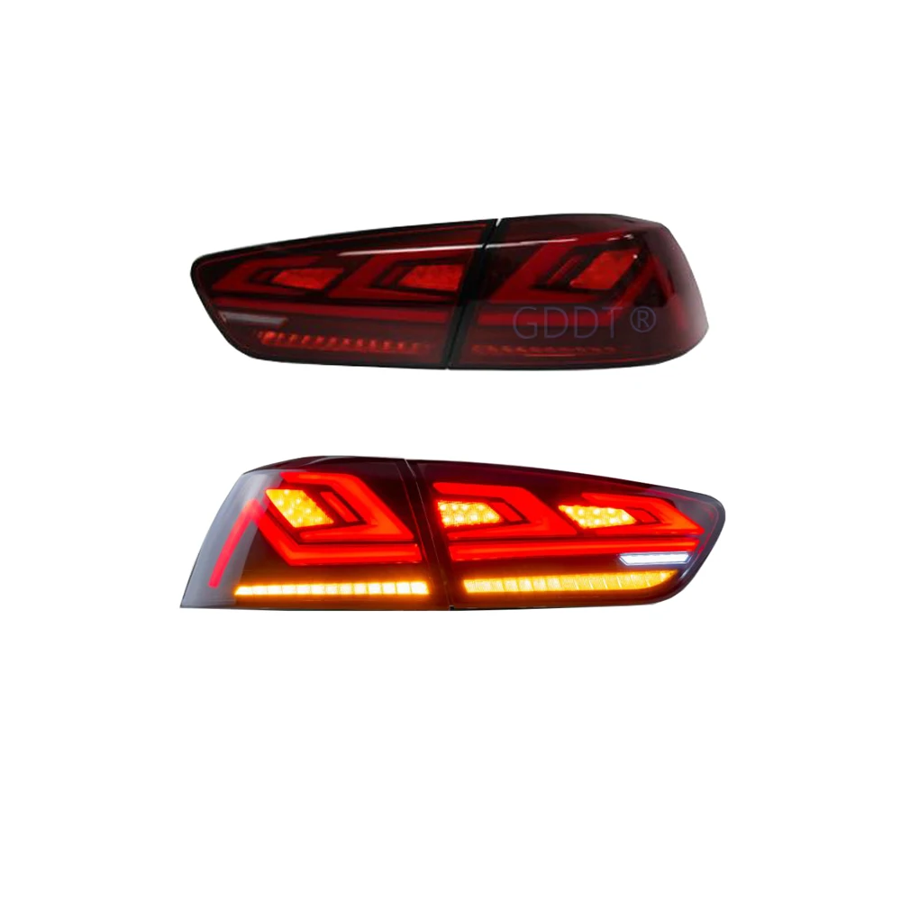 4 Piece 2007-2020 Led Stop Lamp for Lancer Ex Rear LIGHT Tail for Lancer Gt Warning Marker Lamps Dynamic Heart Beat Stylish