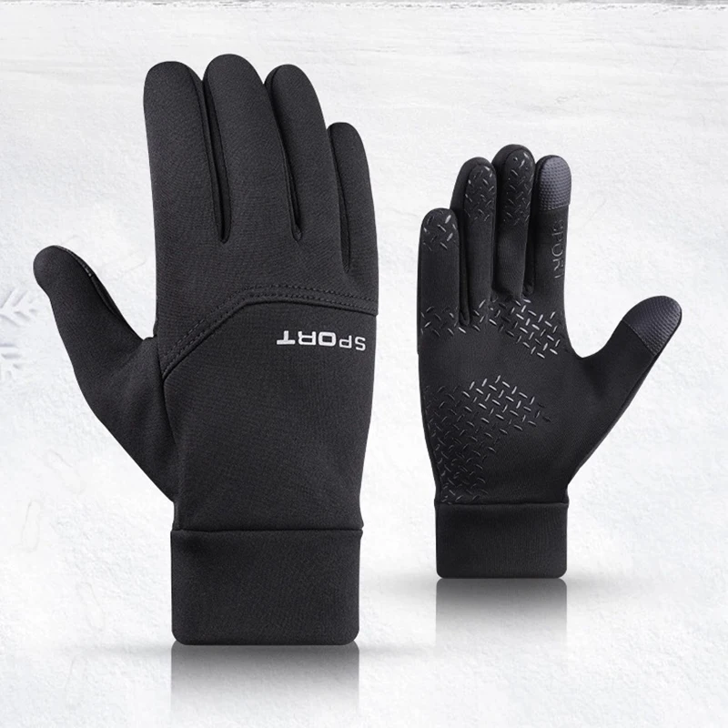 Winter Outdoor Sports Running Glove Warm Touch Screen Gym Fitness Full Finger Gloves For Men Women Knitted Magic Gloves 4