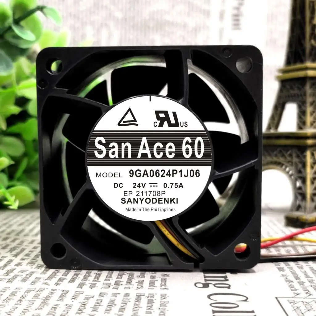 

Новый 60*60*38 мм 9GA0624P1J06 24V 0.75A 4 комплект охлаждающих вентиляторов в сборе