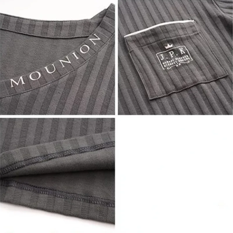 2024 New Pure Cotton Pajamas Men's Long Sleeved Spring Autumn Sleepwear Youth Plus Size Loose Loungewear Student Homewear Set