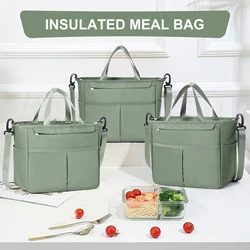 Insulated & Waterproof Portable Food and Lunch Bag (Green)