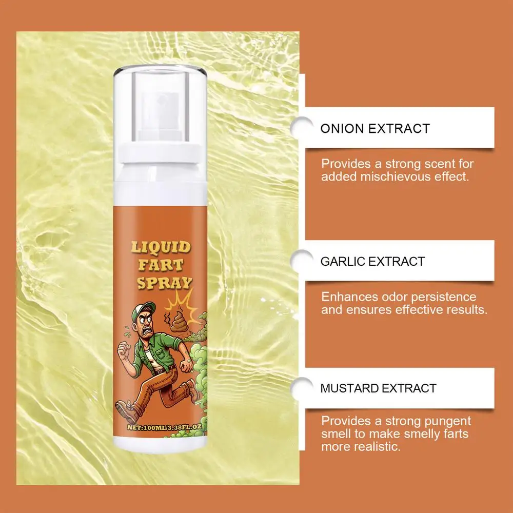 Description Picture 6 of item100ml Fart Spray Prank Joke Plastic Fart Gag Spray Party Supplies Spoof Odor Spray for Adults Kids Non Toxic for April Fools Day