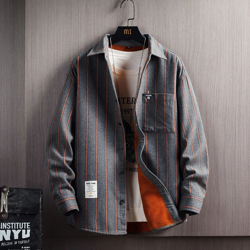 Рисунок 5 - Мужская теплая рубашка в полоску