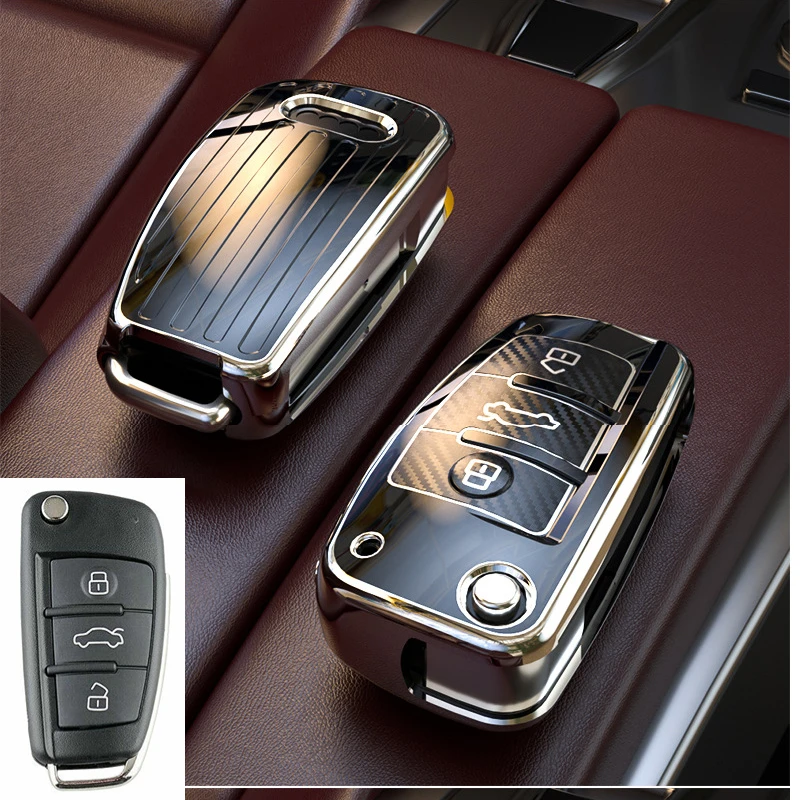 Fashion Soft Tpu Style Car Key Case Cover For Audi A1 A3 A4 8p 8l 8v A5