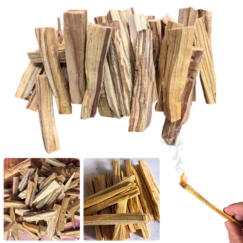 Palo Santo Sticks Natural Incense Sticks Purifying Healing Stress Relief Natural Crude Wood Strips for Home Living Room Office
