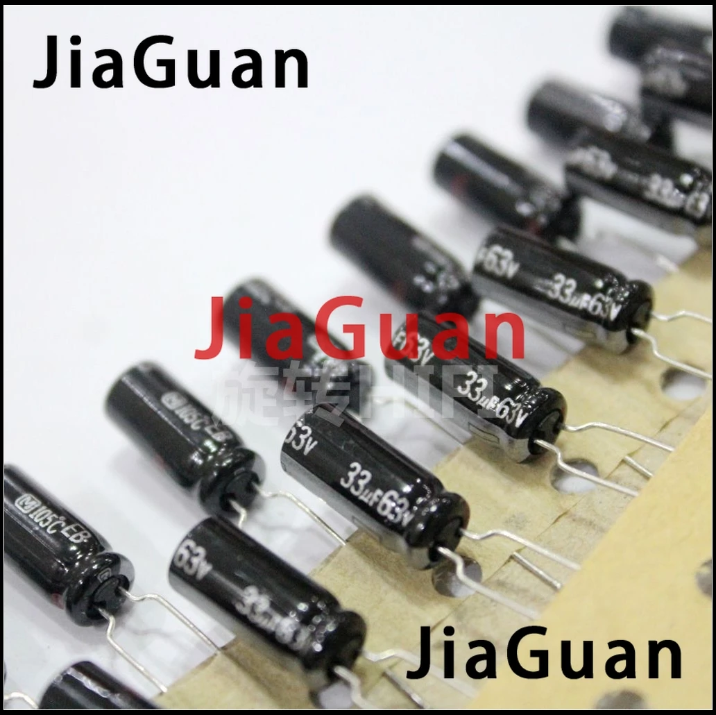 

50 шт. новый Электролитический конденсатор Matsushita EB 63V33UF 6X15MM 33 мкФ 63V eb 33 мкФ/63V 105 градусов