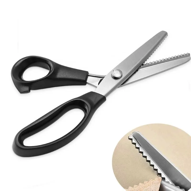 

Round wavy tooth scissors, triangle tooth scissors, tailor scissors, handmade lace scissors, kitchen cooking scissors