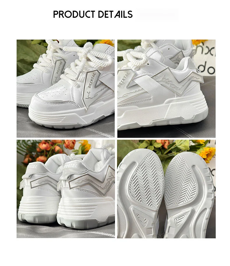 Nuove scarpe da ginnastica alla moda per coppie con pane a vita alta con suola spessa Scarpe da corsa casual per studenti di minoranza cinese-chic_voghion.com