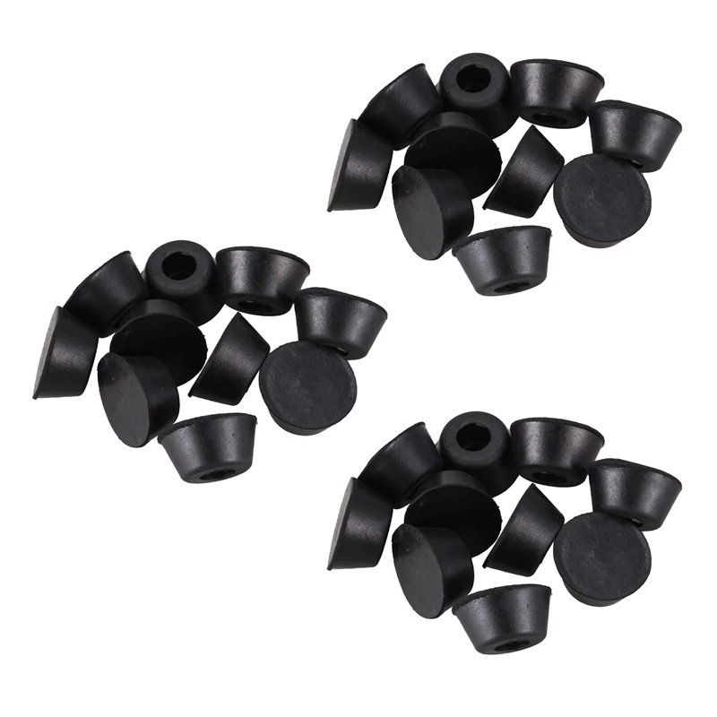 원뿔형 오목 고무 발 범퍼 패드, 블랙, 21mm X 10mm, 30 개