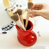 Ins Cute Little Red Boots Pen Holder,Plastic Student Desktop Vase Multifunctional Makeup Brush Storage Box.pencil Holder Office 4