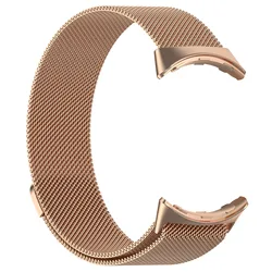 Milanese Stainless Steel Magnetic Loop Bracelet for Pixel Watch 2-1 (Rose gold)