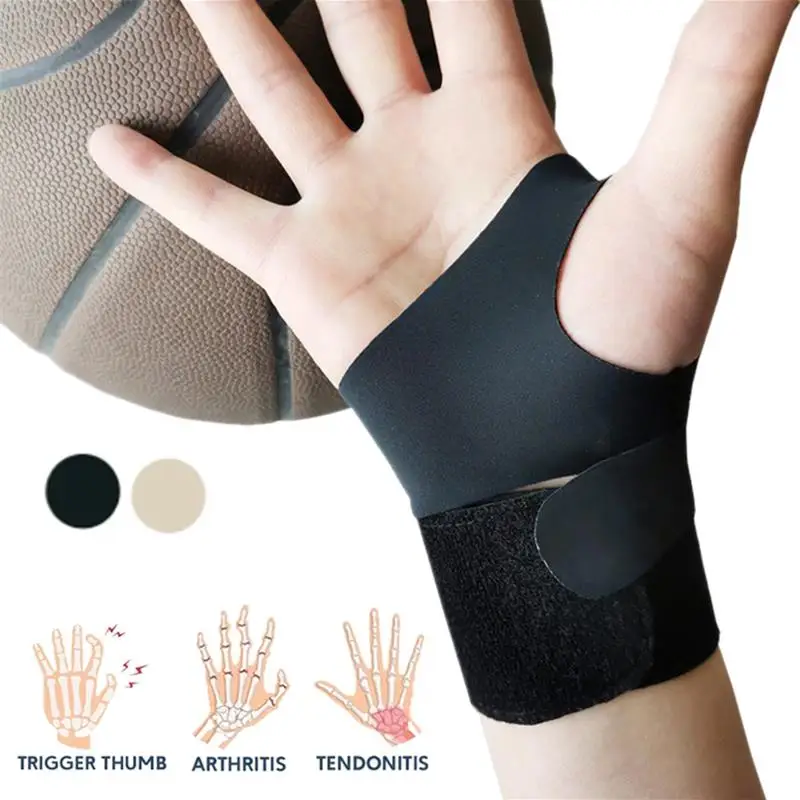 

Fitness Thumb Wrist Brace Wraps Carpal Tunnel Arthritis Tendonitis Sprain Wrist Support Bandage Gym Home Sports Hand Protector