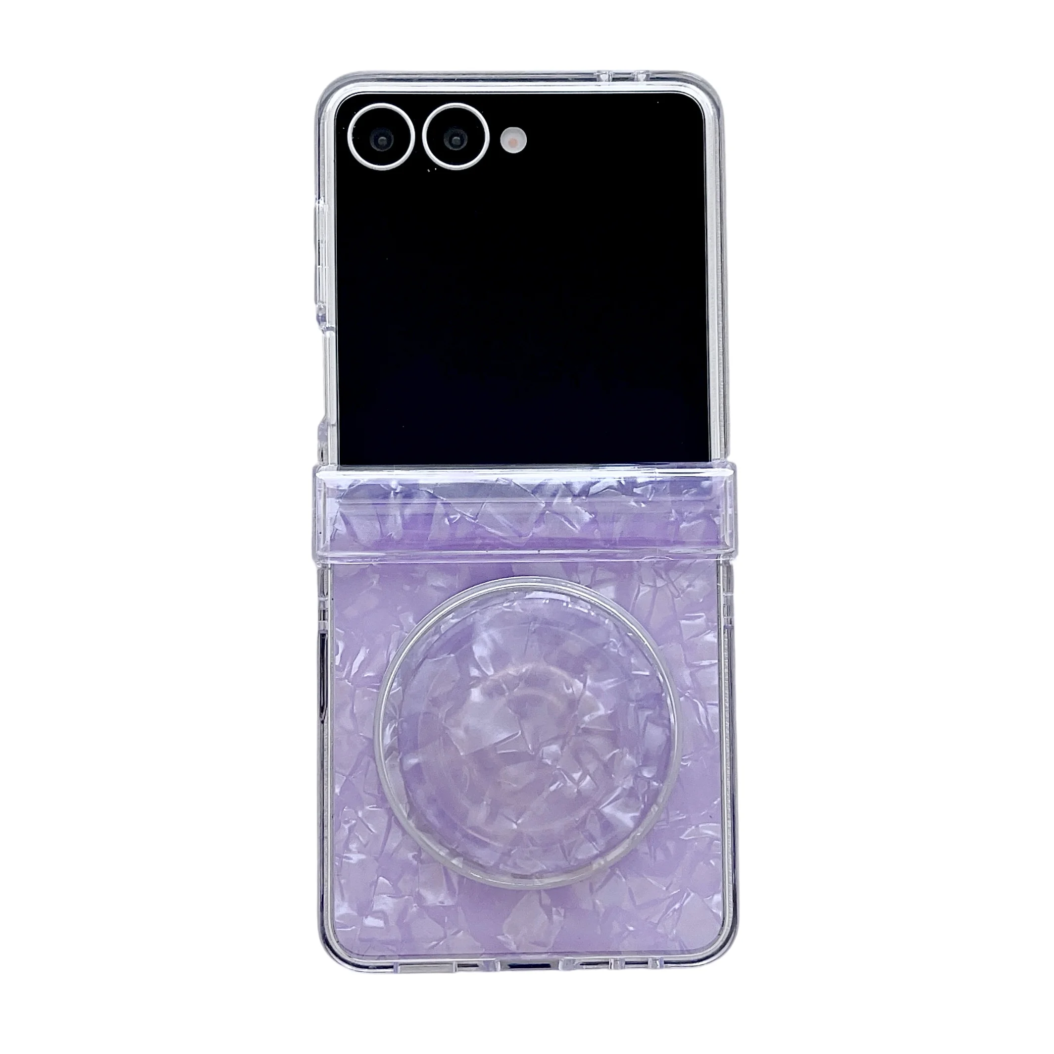 Luxury Shell Pattern Magnetic Phone Case with Bracket and Shockproof Protection