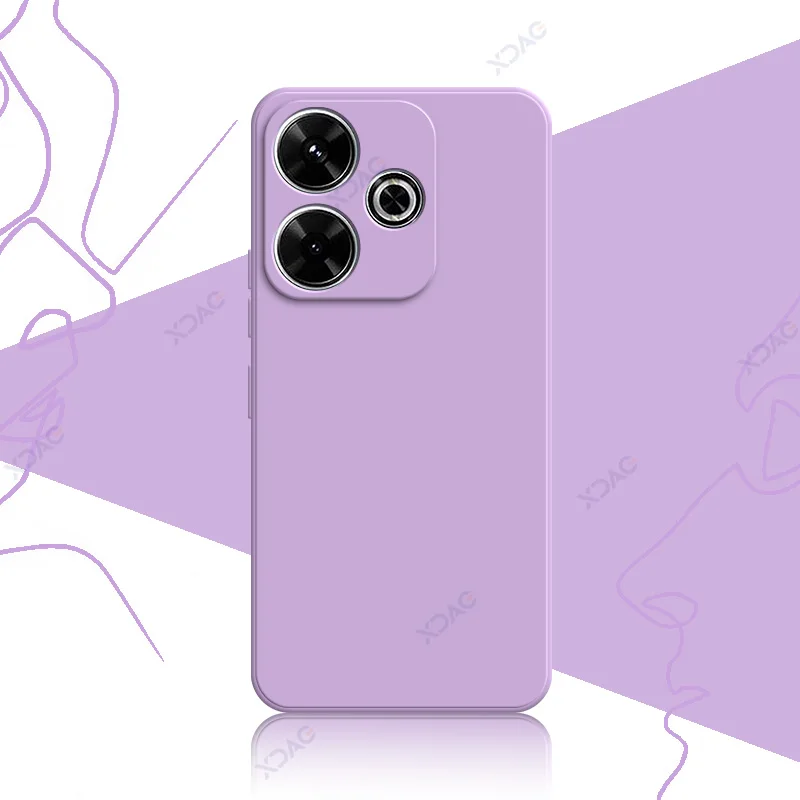 Luxury Soft Silicone Waterproof Mobile Phone Case - 360° Protection, Elegant Square Design