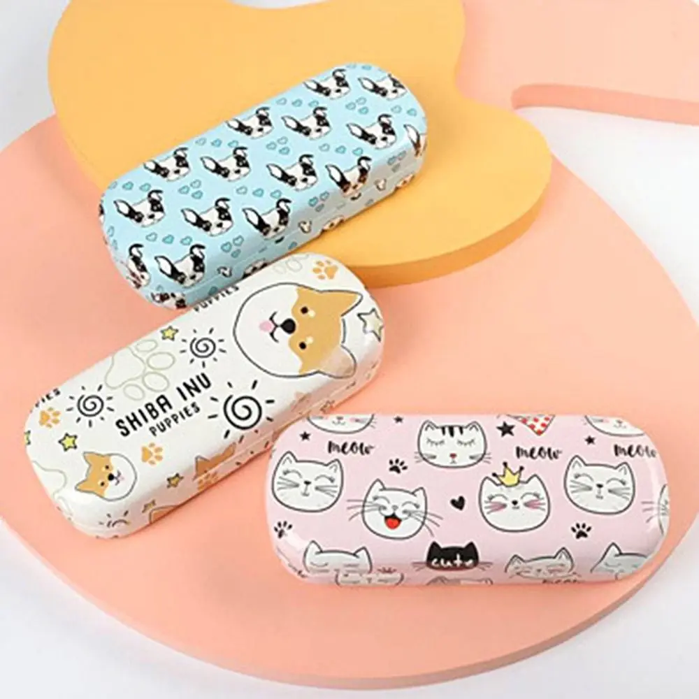 

For Girls For Children Dog Myopia Glasses Box Cat Cartoon Glasses Case Sunglasses Box Eyewear Protector Case Eye Glasses Holder