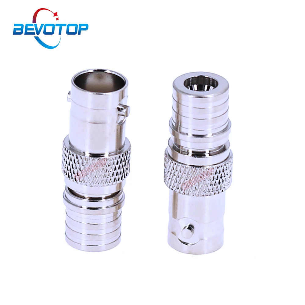

10PCS/LOT BNC to QMA Adapter BNC Female to QMA Male Straight Adaptor 50 Ohm RF Coaxial Converter BEVOTOP Connectors Wholesales
