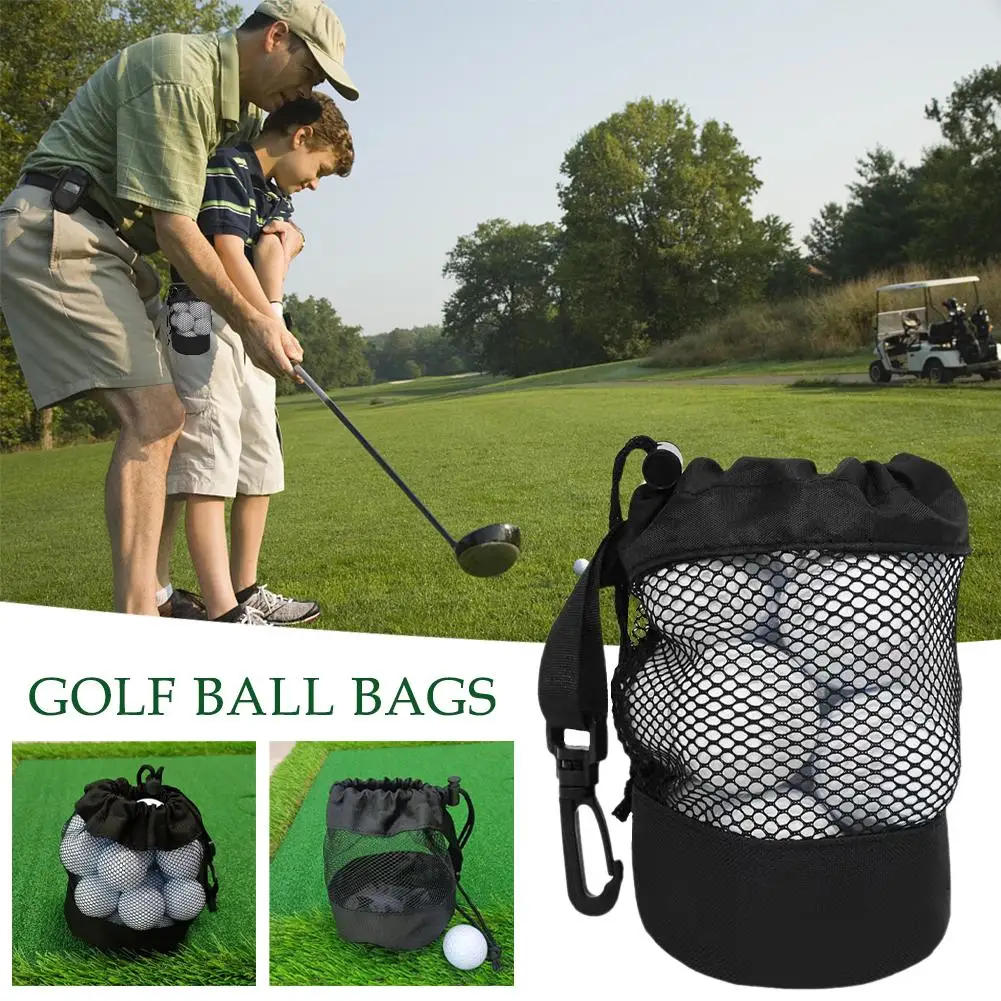 

Golf Ball Bags Sports Mesh Bags Drawstring Nylon Mesh Net Pouch Drawstring Bag Carrying Golf Bag Bags Black Nylon Mesh Spor G0P9