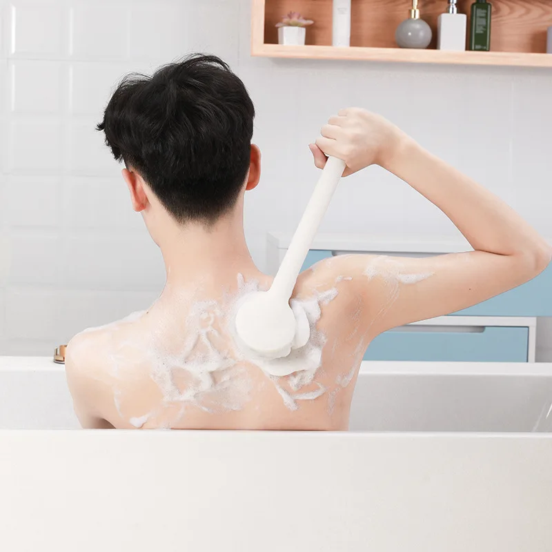 

Bath Brush Back Body Bath Shower Scrubber Brushes Soft Hair Exfoliating Scrub Skin Massager Exfoliation Bathroom Brush Handle