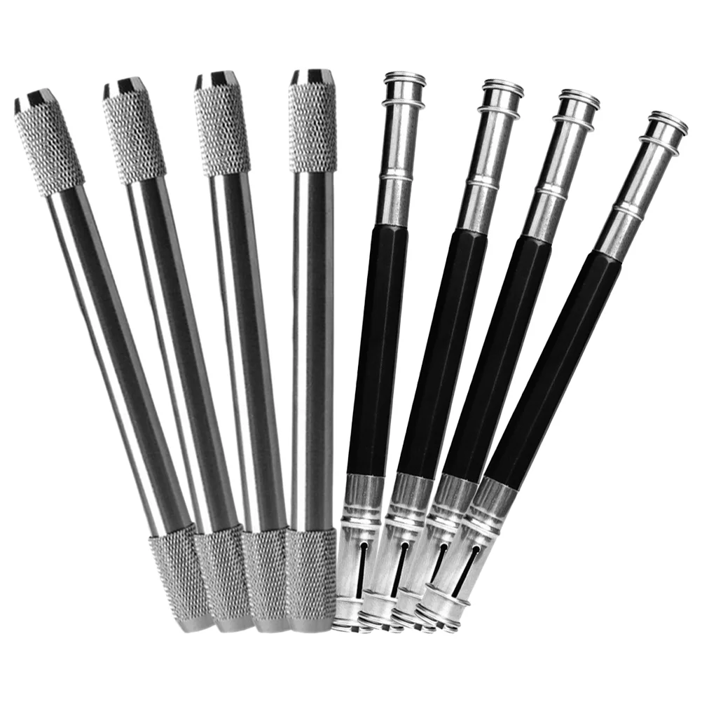 

8pcs Metal Pencil Extenders Crayon Extenders Multi-use Metal Pen Extenders for Students Use