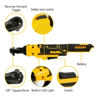 Electric Ratchet Wrench 500N.M  Cordless Driver Impact Removal Screw Nut 3/8" Driver Power Tools for Dewalt 18V-21V Battery 2