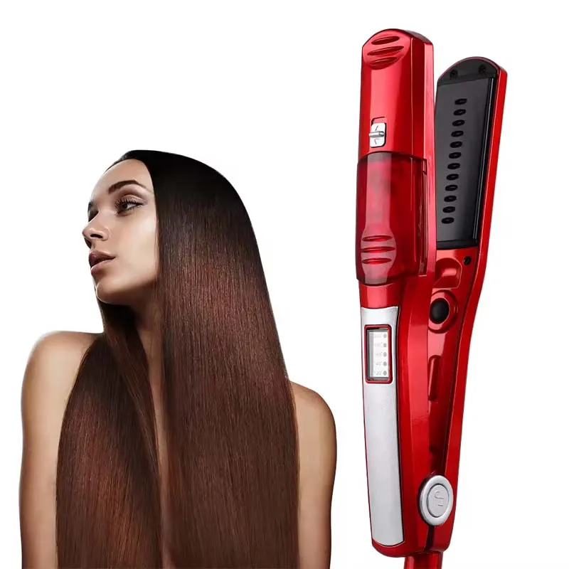 Electric Steam Straightener Portable Ceramic Coating Steam Straightener Iron Salon Professional Hair Styling Tool 6