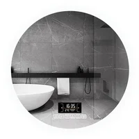 Mirror Round Mirror Wall-mounted Smart Bathroom Mirror LED Touch Screen High Definition Anti-fog Luminous Wall-mounted - Image 4