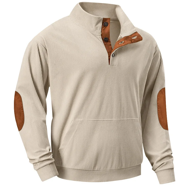 Mens Casual Autumn Winter Sweatshirt Long Sleeve Pullover