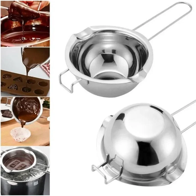 Water Bath Pot Stainless Steel Chocolate Butter Melting Pot Pan Kitchen Milk Bowl Boiler Cooking Kitchen Accessories Portable