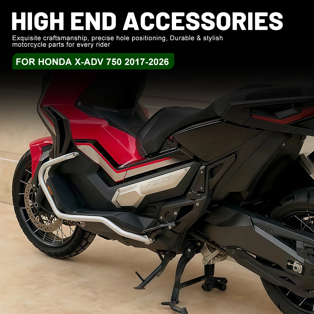 혼다 X-ADV 750 2017-2026 엔진 가드 크래시 바 보호 가드 액세서리용 오토바이 프레임 보호 범퍼