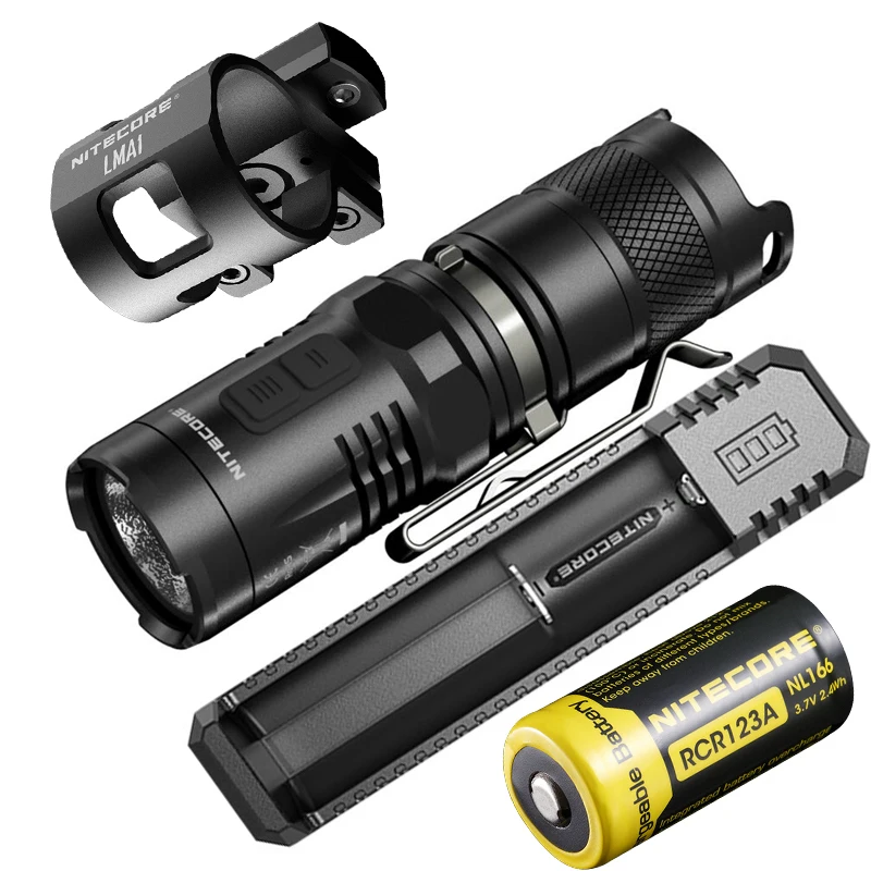 NITECORE MT10C Small Size Tactical Flashlight XM-L2 U2 LED max 920 lumen beam distance 190 meter MULTITASK search rescue Torch