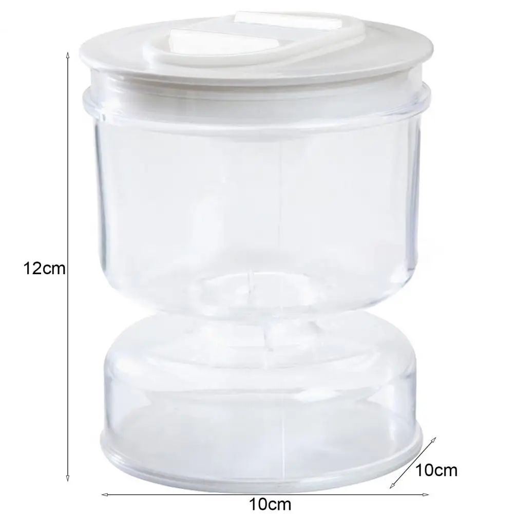 Innovative Pickle Jar Fine Workmanship Olives Jar Plastic Pickle Organizer Hourglass Design Sealed Olives Container for Home 6