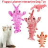 USB Charging Floppy Lobster Cats Toy Cute Interactive Shrimp Dog Toys Washable Electric Dancing Lobster Toy Pet Supplies 1
