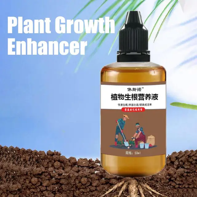 50 Ml (2 Üveg) Növényi Növekedés Fokozó Kiegészítő Folyékony Tápanyag-Oldat-Termesztés - Image 6
