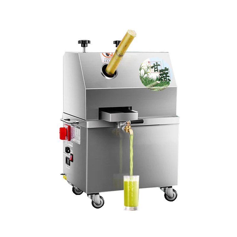 

Electric Sugarcane Juicer 220V Commercial Vertical Stainless Steel Fresh Press Machine Sugar Cane Extractor