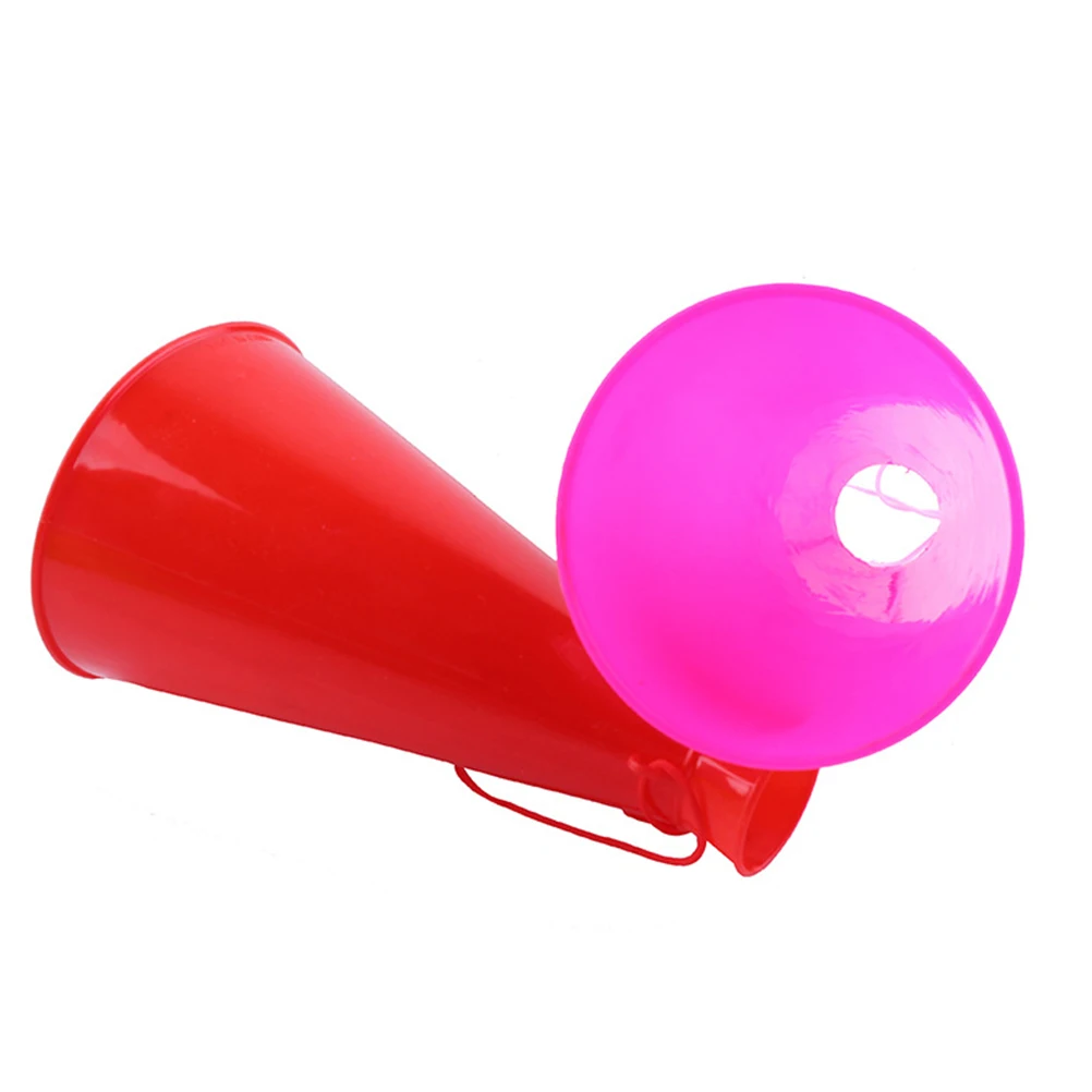 6Pcs Cheerleaders Trumpet Speaker Cheer Plastic Horn Loudspeaker Trumpet Horn Toy Soccer Fan for Birthday Party